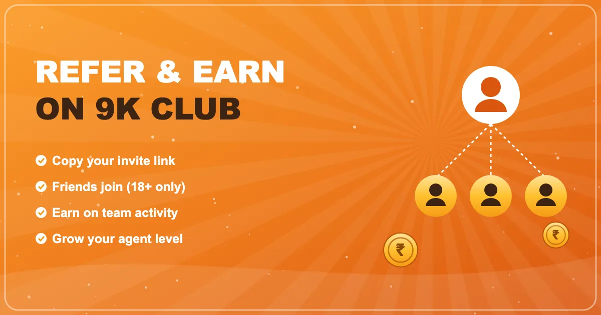 9K Club refer and earn